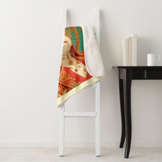 Konijn's Royal Dress Code Sherpa Deken (In situ)