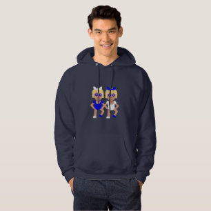 konijnse oren hanukkah mannen hoodvlies hoodie