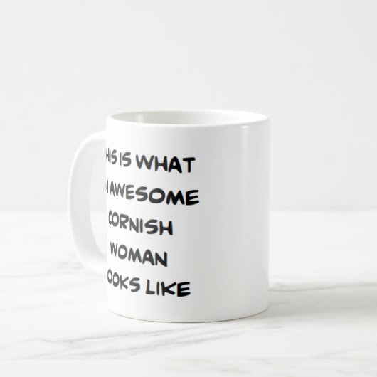 konijnse vrouw , geweldige Mok (Voorkant links)