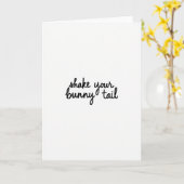 Konijnstaart Script Gelukskaart Kaart (Gele Bloem)