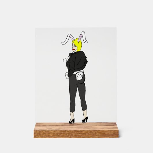 konijntje acryl bord (Voorkant)