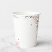 konijntje baby shower papieren bekers (Achterkant)