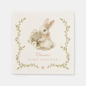  konijntje Baby shower Servet (Voorkant)