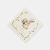  konijntje Baby shower Servet (Hoek)