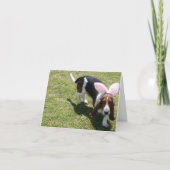 Konijntje Bassett Feestdagen Kaart