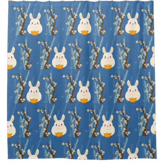 konijntje Chinees Douchegordijn (Voorkant)