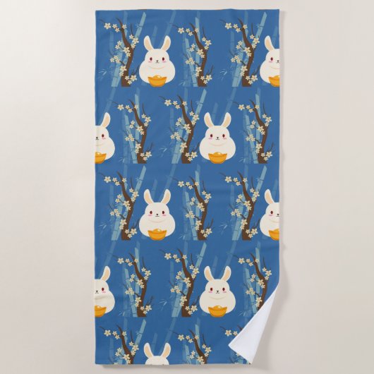 konijntje Chinees Strandlaken (Voorkant)