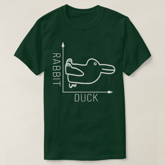 Konijntje Duck Illusion Wiskunde Graph Drawing Phi T-shirt (Design voorkant)