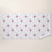 Konijntje Eating Watermeloen Strandlaken (Voorkant)