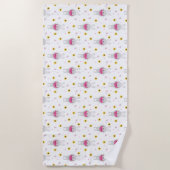 Konijntje Eating Watermeloen Strandlaken (Voorkant)