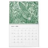 Konijntje elk jaar Kleurrijke unieke konijnenkunst Kalender (Mar 2026)