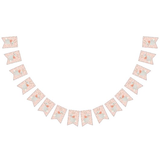 Konijntje en Aardbei Bunting Banner (Alle)