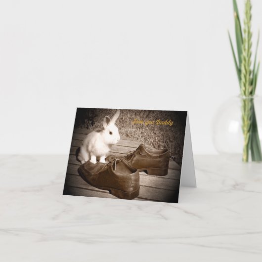 Konijntje en de Kaart van Vaderdag van Schoenen (Voorkant)