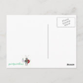 konijntje in bed krijgen goed briefkaart (Achterkant)