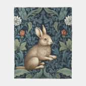 Konijntje in het bos art nouveau fleece deken (Voorkant)