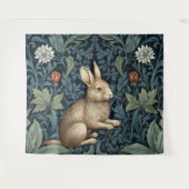 Konijntje in het bos art nouveau wandkleed (Voorkant (horizontaal))