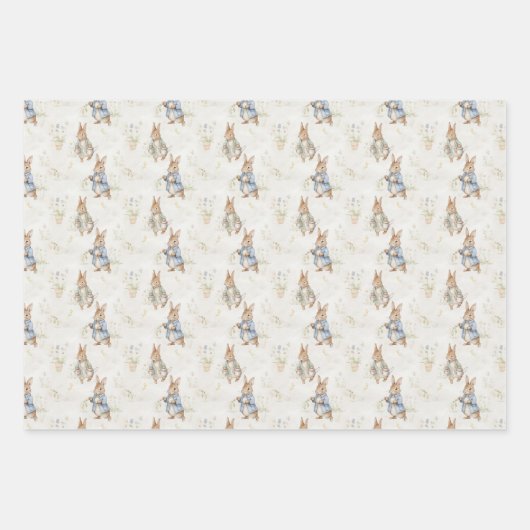 konijntje inpakpapier vel (Voorkant 2)