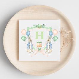 Konijntje Konijnenwortel Monogram Servet