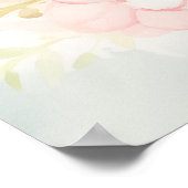 Konijntje met bloemenkrans poster (Hoek)