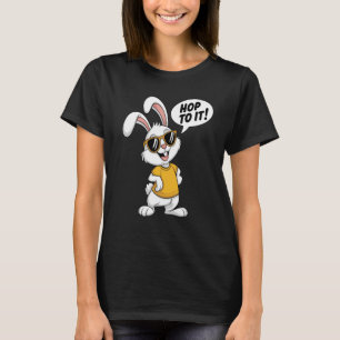 Konijntje met houding t-shirt