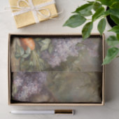  konijntje met Lila bloemen en wortel Tissuepapier (Geschenk)