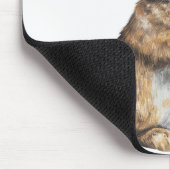 Konijntje met tulpenboeket muismat (Hoek)