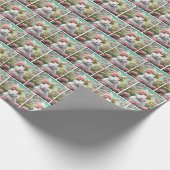 Konijntje met zomertuin Pet Cadeaupapier (Hoek)