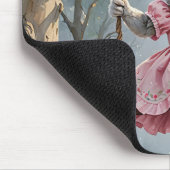 Konijntje op een schommel muismat (Hoek)