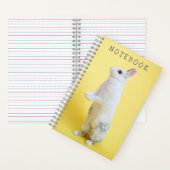 Konijntje op Geel Notitieboek (Binnen)