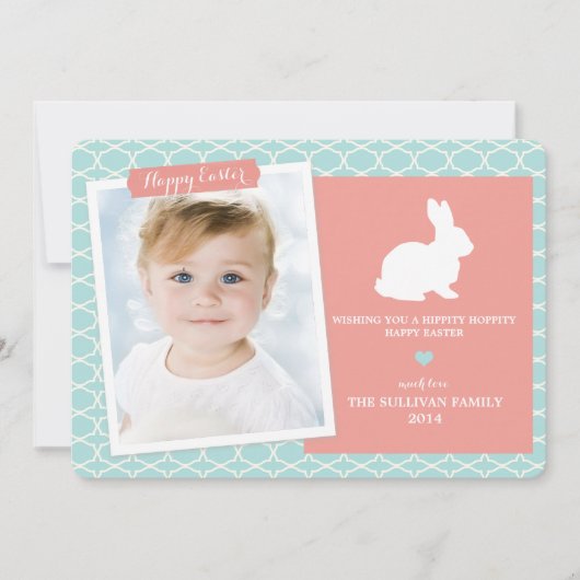 Konijntje op Vlakke Kaart van Pasen van het (Voorkant)