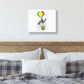 Konijntje Paasei ballonnen Canvas Afdruk (Insitu (Slaapkamer))