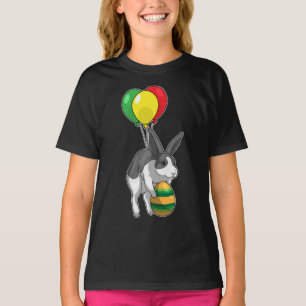 Konijntje Paasei ballonnen T-shirt