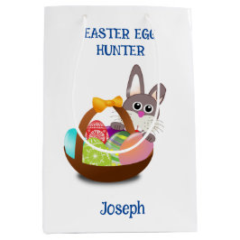 konijntje paasei jacht mand medium cadeauzakje