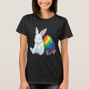Konijntje Paasei Regenboog T-shirt