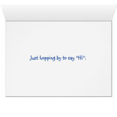 konijntje springt door gras (Binenzijde Horizontaal (Onderkant))