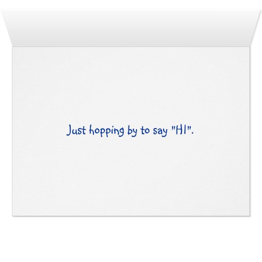 konijntje springt door gras (Binenzijde Horizontaal (Onderkant))