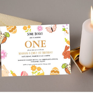 Konijntje Verjaardag Pasen Ei Gezamenlijke 1e Verj Kaart