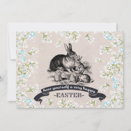  konijntjes aangepaste paasbrunch kaart