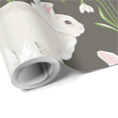 Konijntjes en loof cadeaupapier (Rol Hoek)