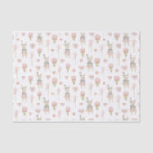 konijntjes, ijs grillen - Boho Design Tissuepapier (Voorkant)