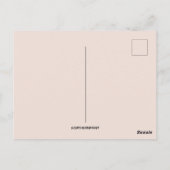 konijntjes met roze bloemen Pasen Briefkaart (Achterkant)