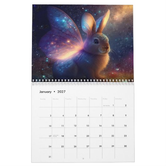 konijntjes met vleugels kalender (Jan 2027)