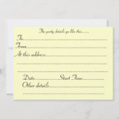 konijntjes spelen in sneeuw op kerst uitnodiging (Achterkant)