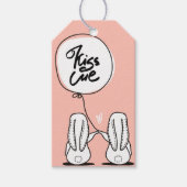 Konijntjes Verliefd | Valentijns Cadeaubijsluiter Cadeaulabel (Voorkant)