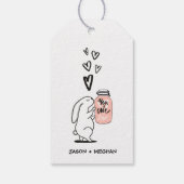 Konijntjes Verliefd | Valentijns Cadeaubijsluiter Cadeaulabel (Achterkant)