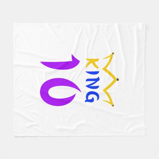koning 10 fleece deken (Voorkant (Horizontaal))