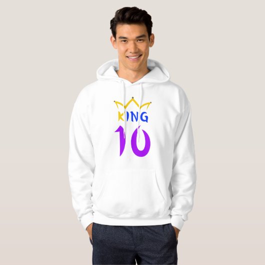 koning 10 hoodie (Voorkant volledig)