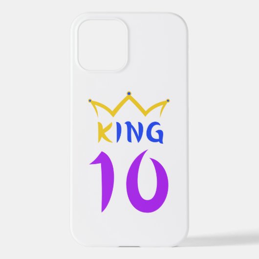 koning 10 iPhone hoesje (Achterkant)