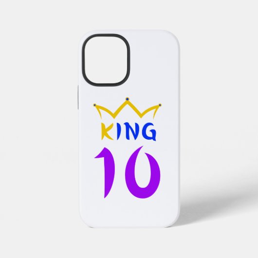 Koning 10 iPhone hoesje (Achterkant)