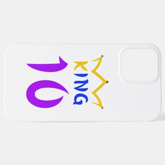 koning 10 iPhone hoesje (Achterkant horizontaal)
